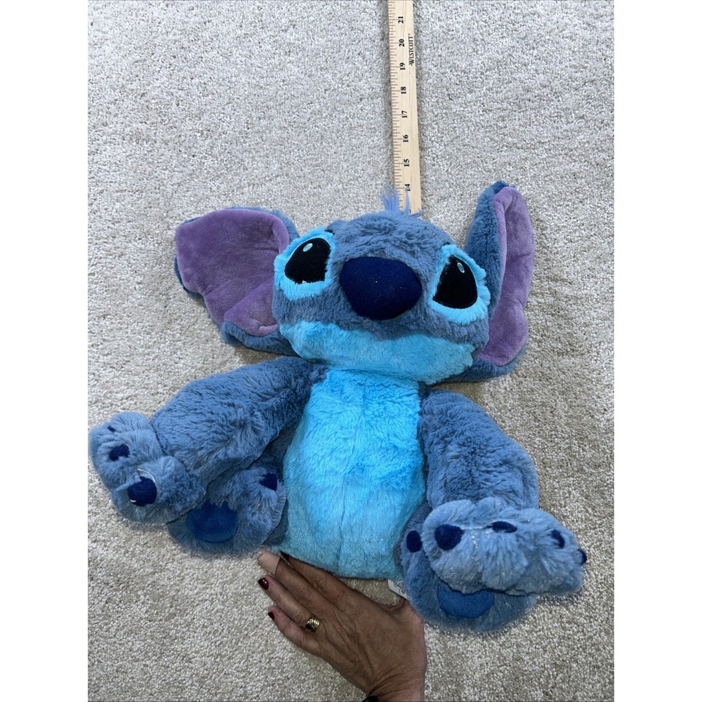 Disney Parks Lilo & Stitch Blue 14"‎ Soft Stuffed Toy Plush Authentic Original